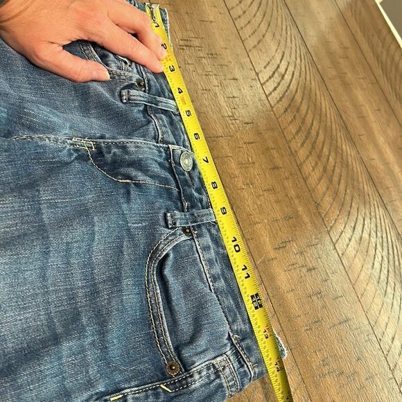 (3/$15)Banana Republic low rise denim capris size 1 petite or 25 petite. Stretch - Picture 6 of 11